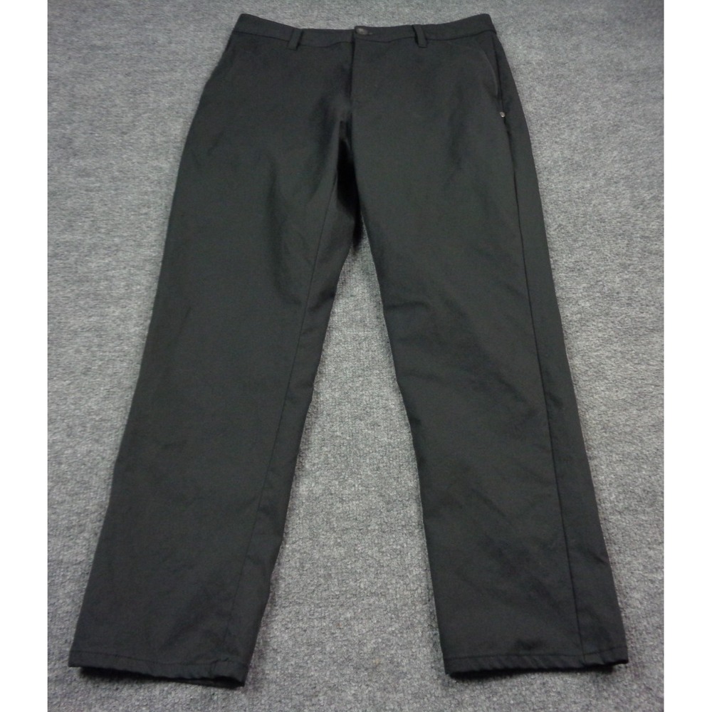 Vuori Cascade Pants Mens 32x28 Black Performance Stretch Golf Travel